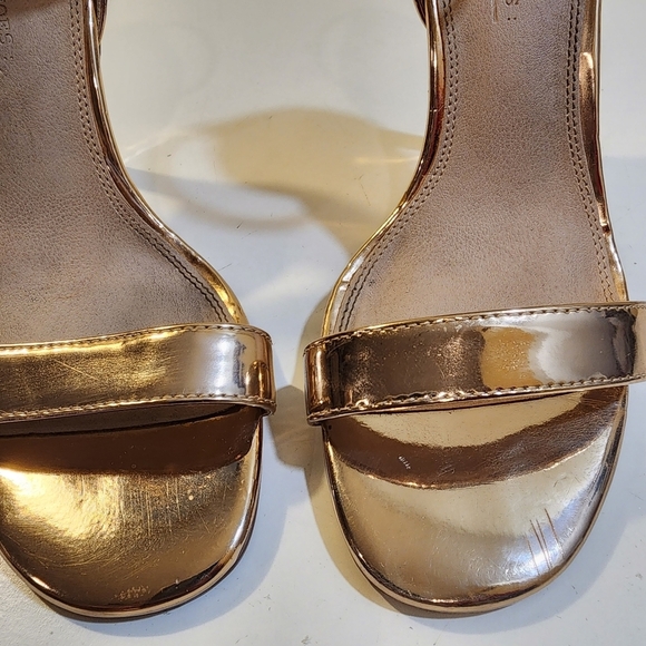 Asos Rose Gold Stelletos ankle Strappy High heels Sandals size 8 - Picture 11 of 16